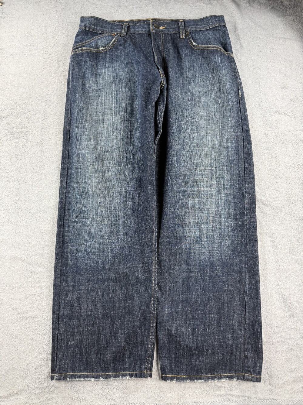 Levi's SilverTab Baggy Jeans Mens 34x30 Dark Wash Blue Denim Distressed